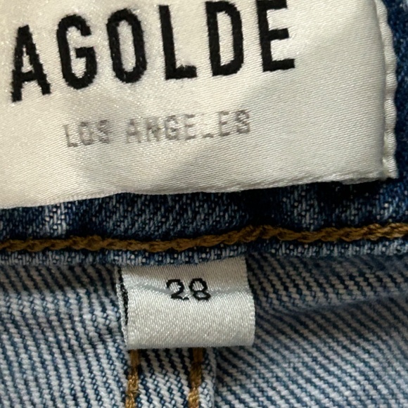 Agolde High Rise Blue Jeans - Picture 7 of 10
